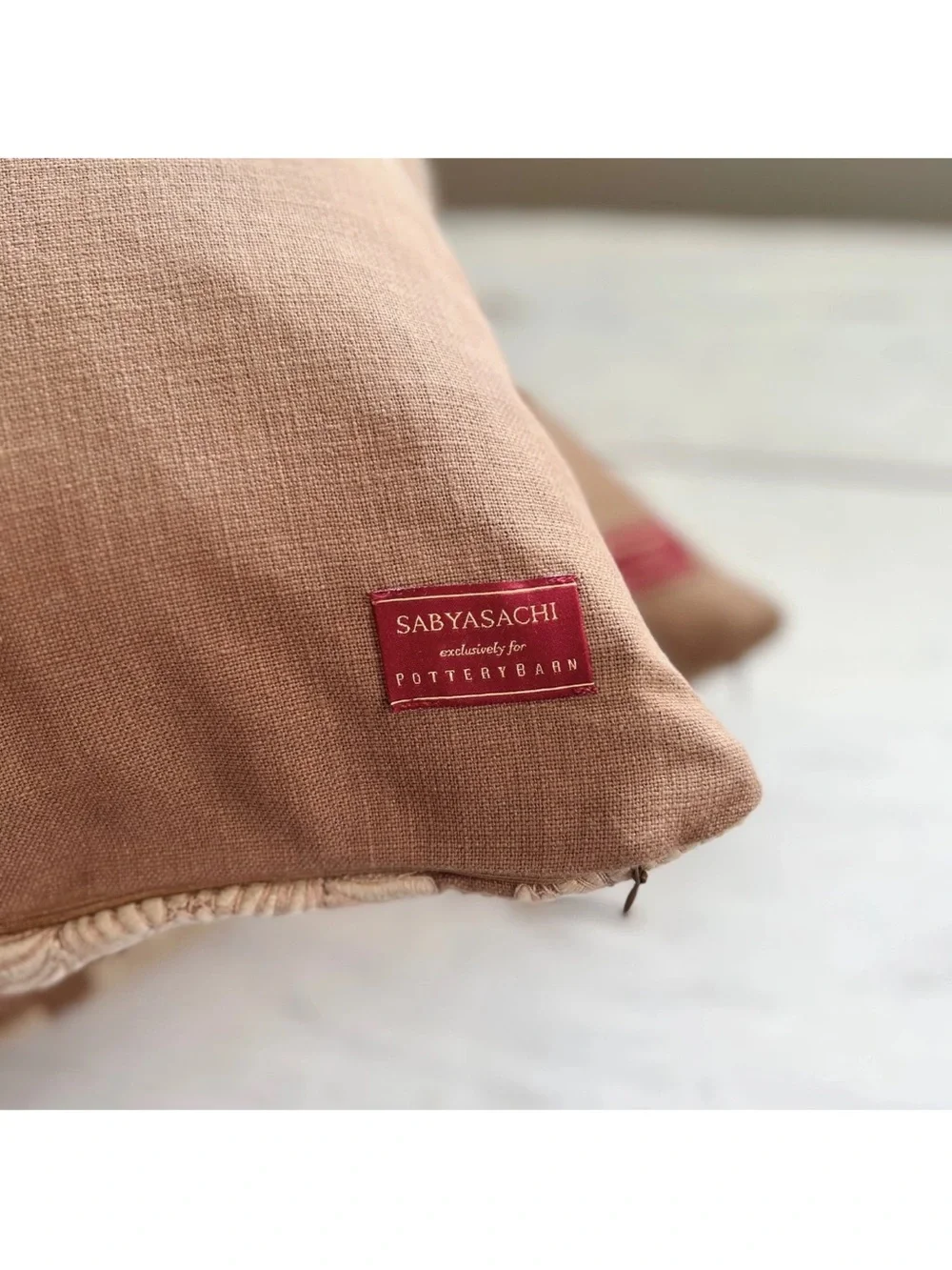 2 POTTERY BARN Brocade Embroidered SABYASACHI Brown 20